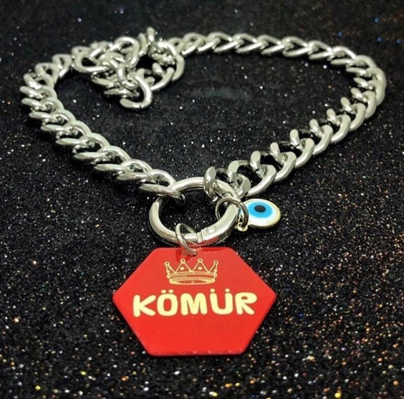 Cat Collar Personalized Chain Cat Collar Breakaway Gold Cat Etsy