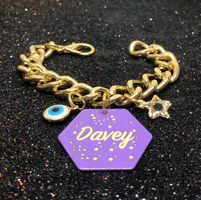 Cat Collar Personalized Chain Cat Collar Breakaway Gold Cat Etsy