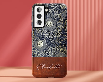 Golden Sunflower Phone Case For Samsung Galaxy S24, S23, S22 Ultra, S22 Plus, S21 Ultra, S20 Pro, S20 FE, S20 Ultra, Note 20, S9 Plus, S8