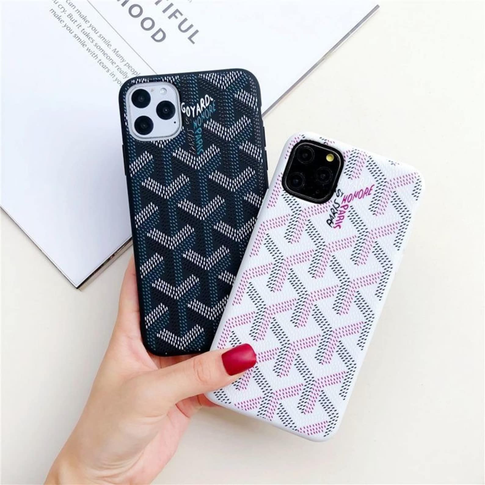 Goyard Luxury iPhone Cases Fashion Phone Case For iPhone 12 Etsy