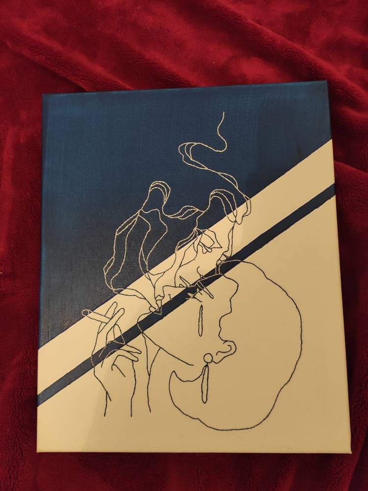 Toile Brodée Personnalisable