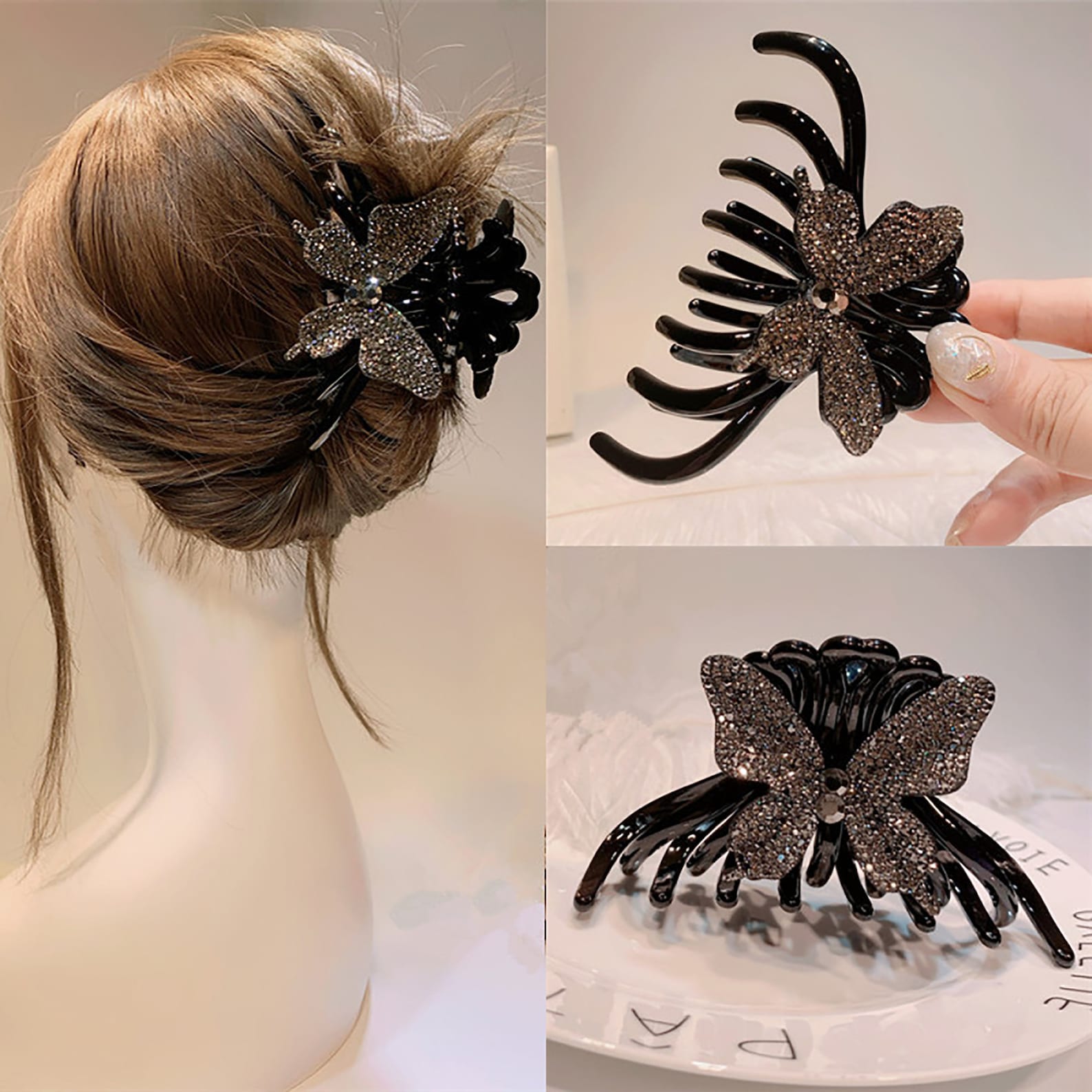 Hair Clip Acrylic Hair Claw Tortoise Hair Clip Hair Etsy