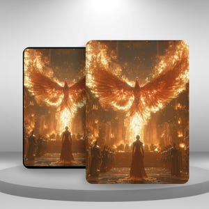 Custodia estetica Phoenix Fantasy per Kindle Paperwhite 12/11, Kindle 11 2024/22, Kindle Scribe/Oasis/Colorsoft, custodia con cinturino da polso