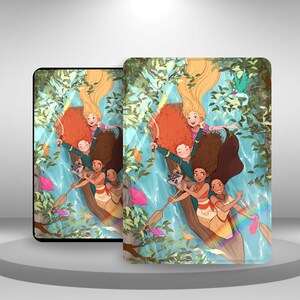 Brave Girl Kindle Aesthetic Case for Kindle Paperwhite 12 11, Kindle 11 2024/22, Kindle Scribe/Oasis/Colorsoft, Hand Strap Cover