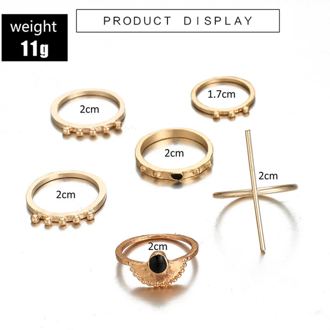 Set Di Anelli Per Tutte Le Dita