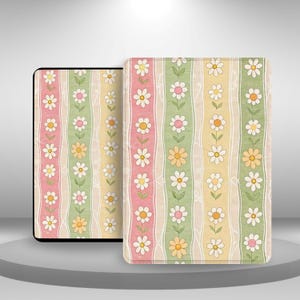 Custodia estetica colorata e floreale per Kindle Paperwhite 12/11, Kindle 11 2024/22, Kindle Scribe/Oasis/Colorsoft, custodia con cinturino da polso
