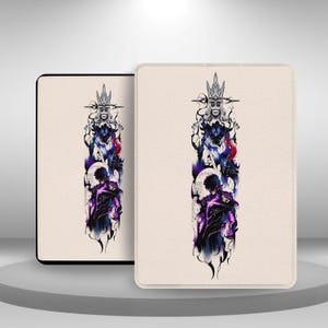Custodia estetica Solo Leveling Fanart per Kindle Paperwhite 12/11, Kindle 11 2024/22, Kindle Scribe/Oasis/Colorsoft, custodia con cinturino da polso