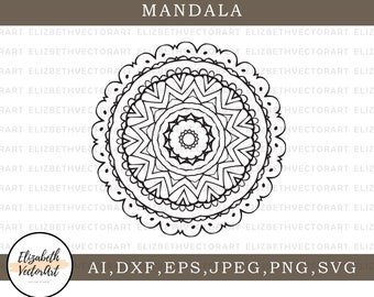 Monogram Frame Svg Mandala Monogram Svg Meditation Monogram Cut File For Cricut Monogram Svg Clip Art Art Collectibles Kromasol Com