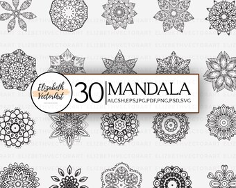 Download Mandala Monogram Svg Etsy