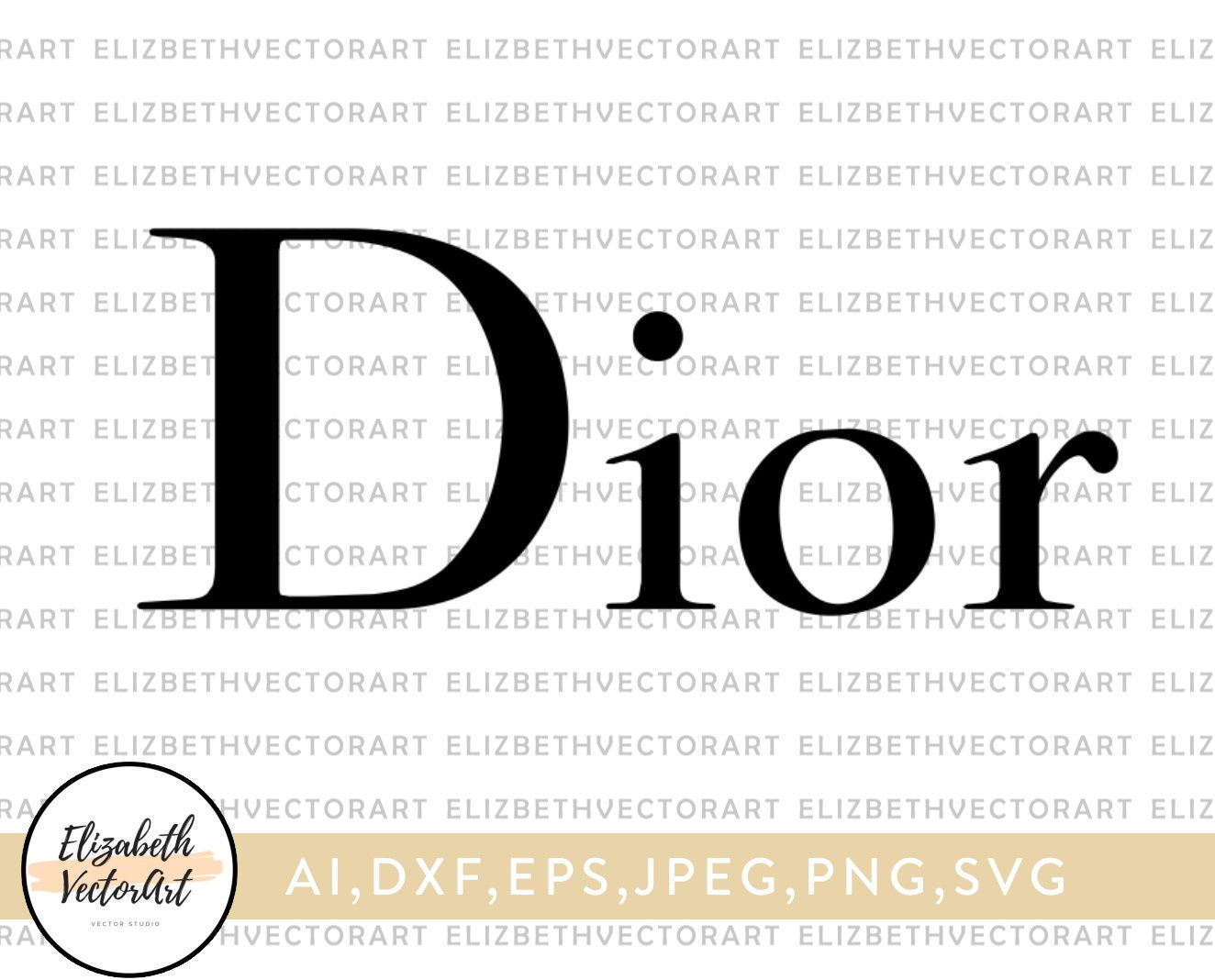Dior vector logo in eps SVG PNG en JPG bestandsformaten | Etsy