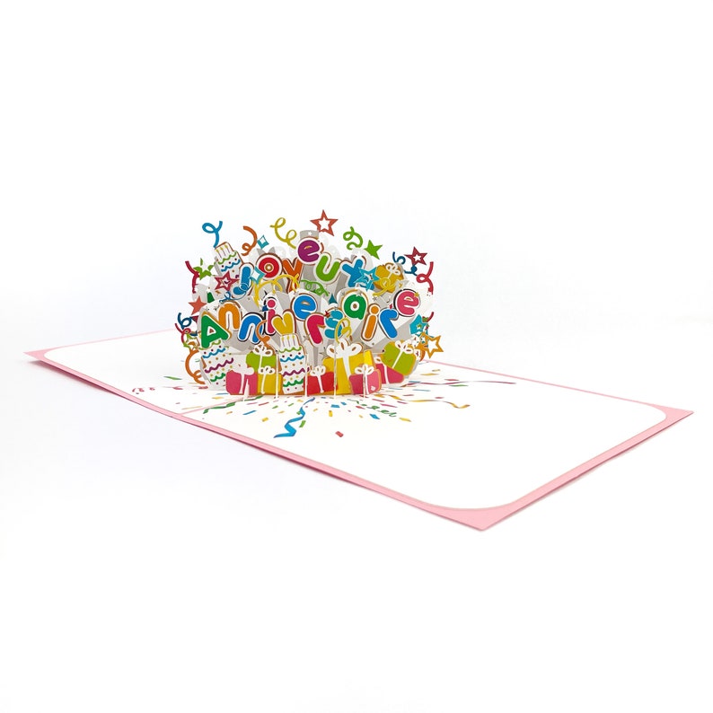 Carte Pop Up Joyeux Anniversaire, Carte Anniversaire 3D, Carte Pop Up Enfant, Cadeaux Surprise, Carte Couleur, Cartes faites à la main image 4