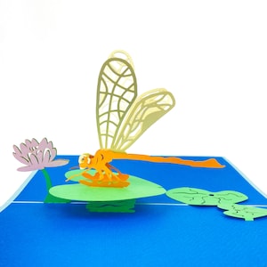 The Dragonfly, Child Birthday Card, Birthday Card, Pop Up Card, Women's Birthday Card, Christmas Card