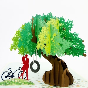 Tu Me Manques , Carte pop up, Carte anniversaire, Carte anniversaire 3d, Carte de Saint Valentin, Carte noel 3d