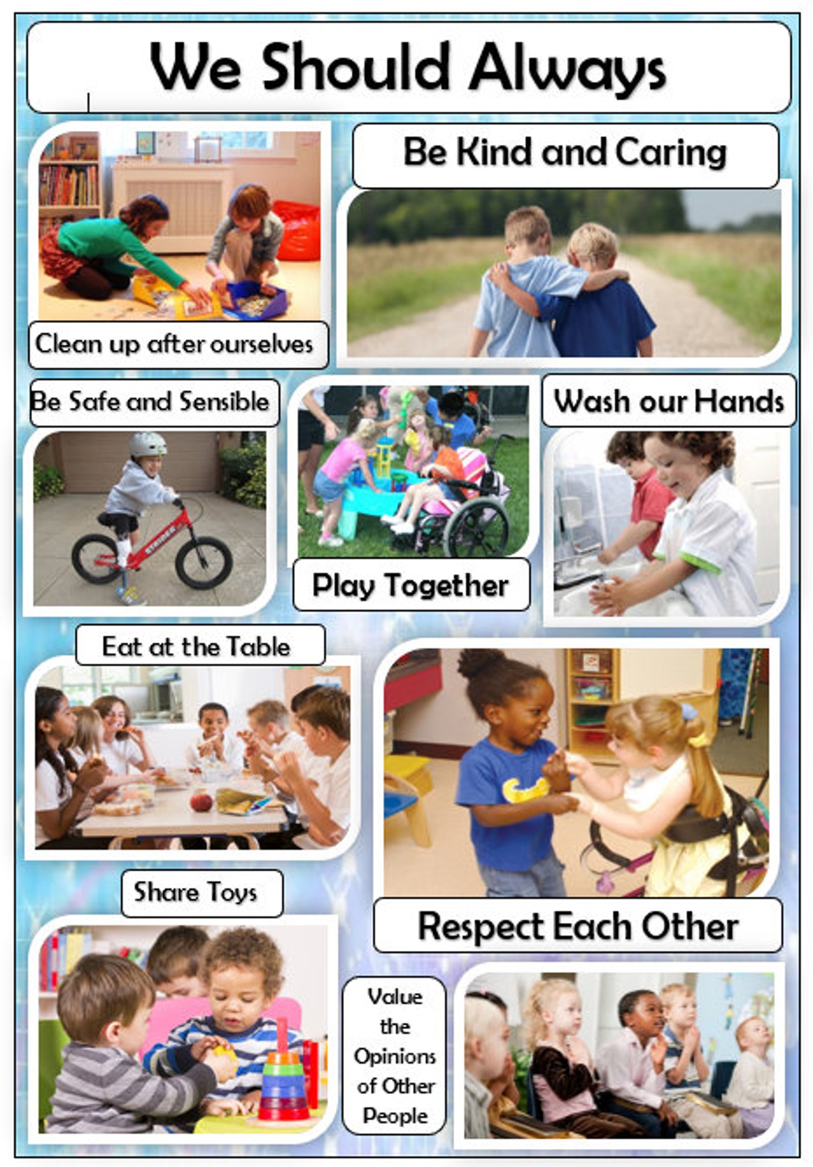 Printable Childminder Childcare Rules Poster Instant Download Etsy