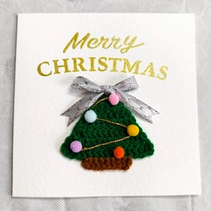 Handmade Crochet Christmas Cards Set 1 Unique 3D Holiday Greeting Cards ...