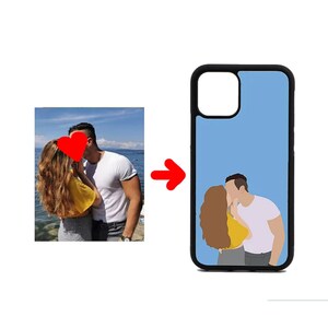 Couple, Famille, Amis dessinant l’étui de téléphone | iPhone Xiaomi Samsung Huawei | étui de téléphone pesonalisé