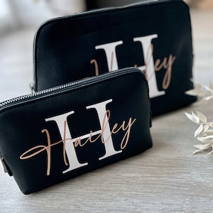 Personalized cosmetic bag with name, personalized toiletry bag, travel bag, make-up bag with name, gift