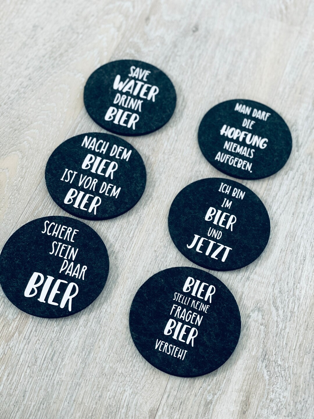 BierUntersetzer, Untersetzer für Bier, Gift, Geschenk, Bierdeckel