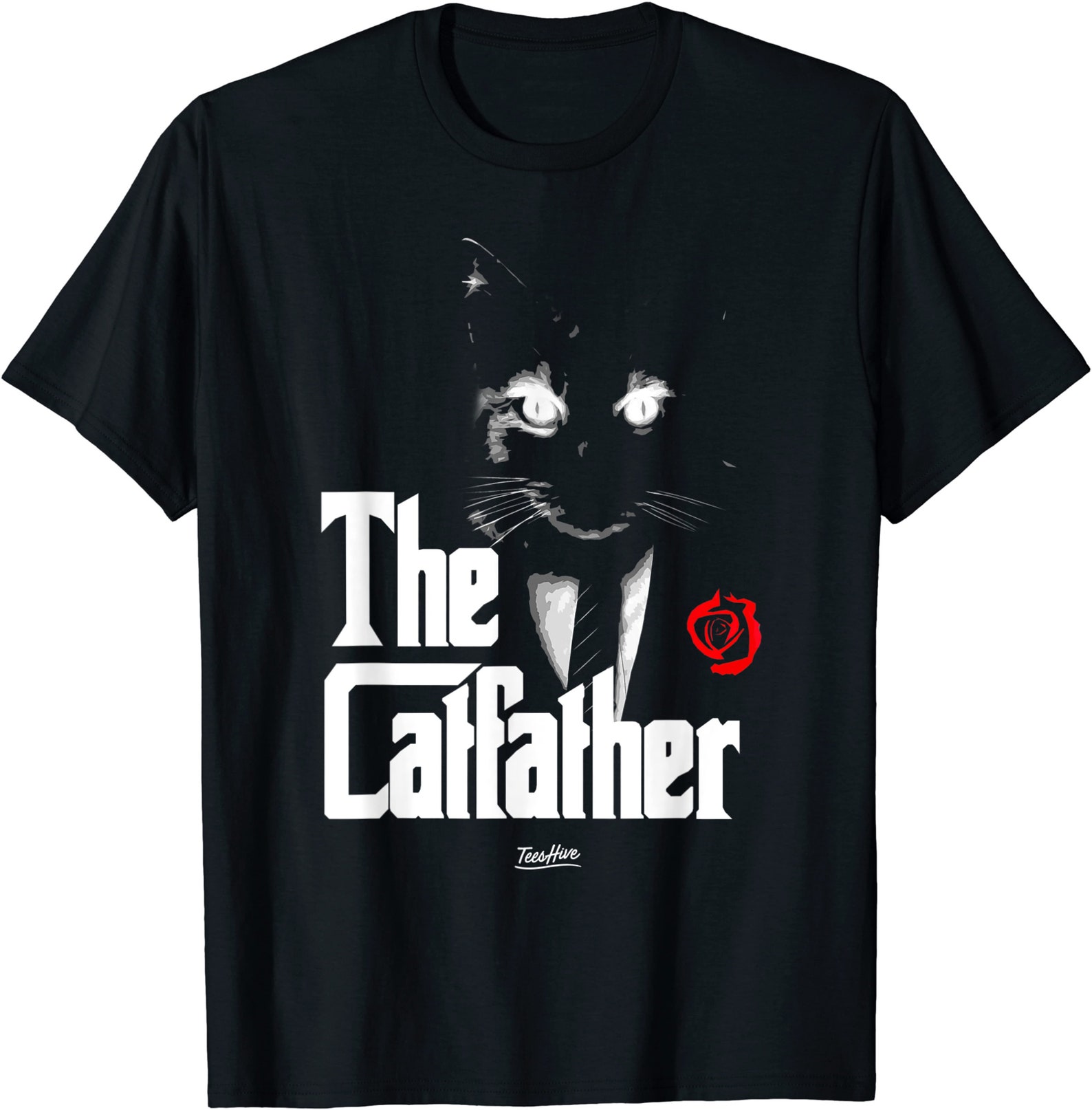 The Catfather Shirt Cat Dad Owner Black Cat Shirt Shirt For | Etsy