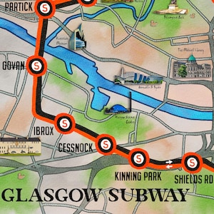 glasgow subway map overlay: Free HD Printable (2026)