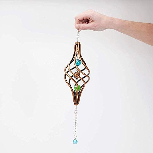 Chakra Beads Copper Hanging Wind Spinner Etsy