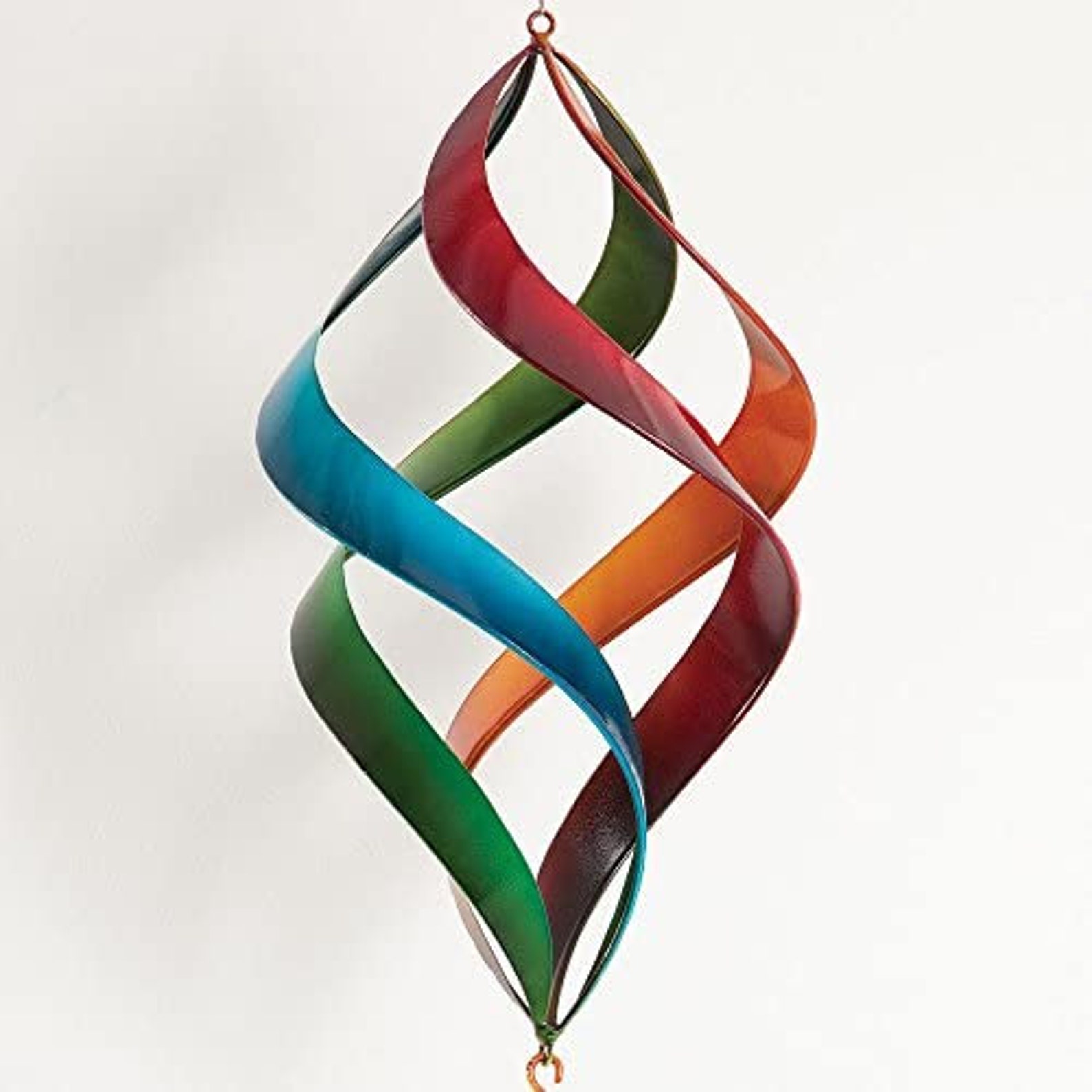 Unique Metal Spiral Rainbow Spinner Hanging Wind Spinner Etsy