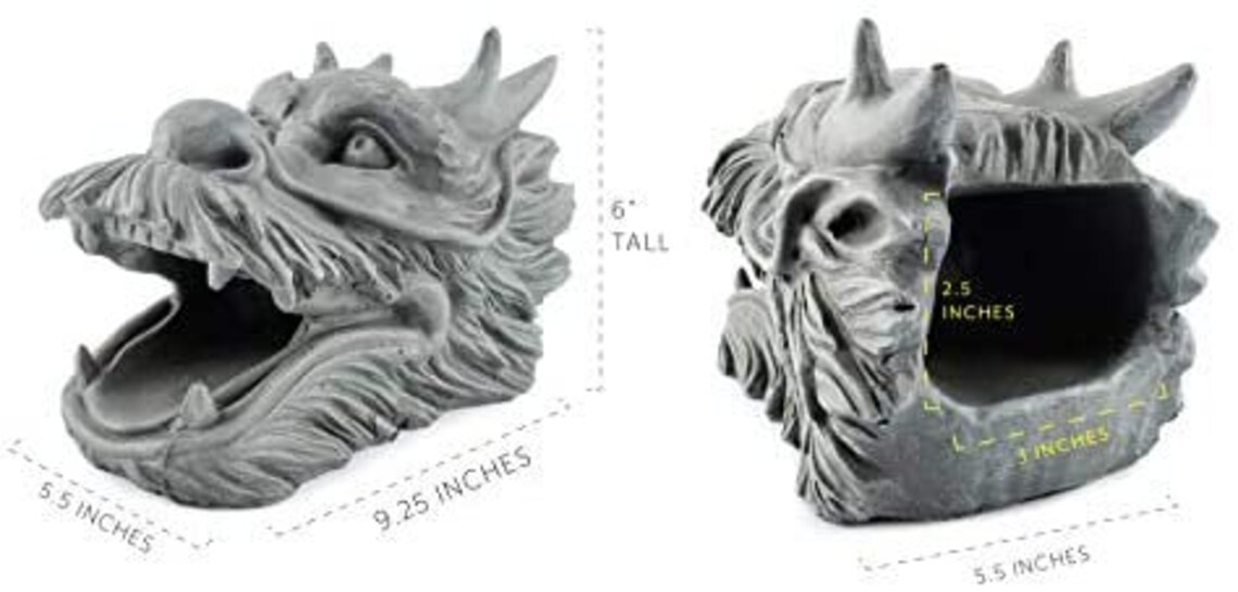 Dragon Head Downspout Garden Figure Etsy