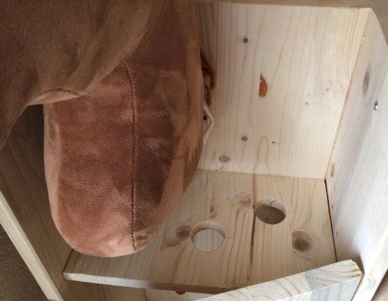 Kompakter Hobby Horse Stall / Barn Charly Fichte massiv naturbelassen