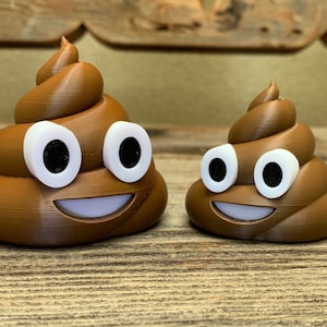 Cute Poop Emoji 3D Printed