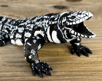 3D Printed Articulated Tegu Lizard - Etsy