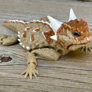 Articulated Texas Horned Lizard Horny Toad 3D Printed - Etsy