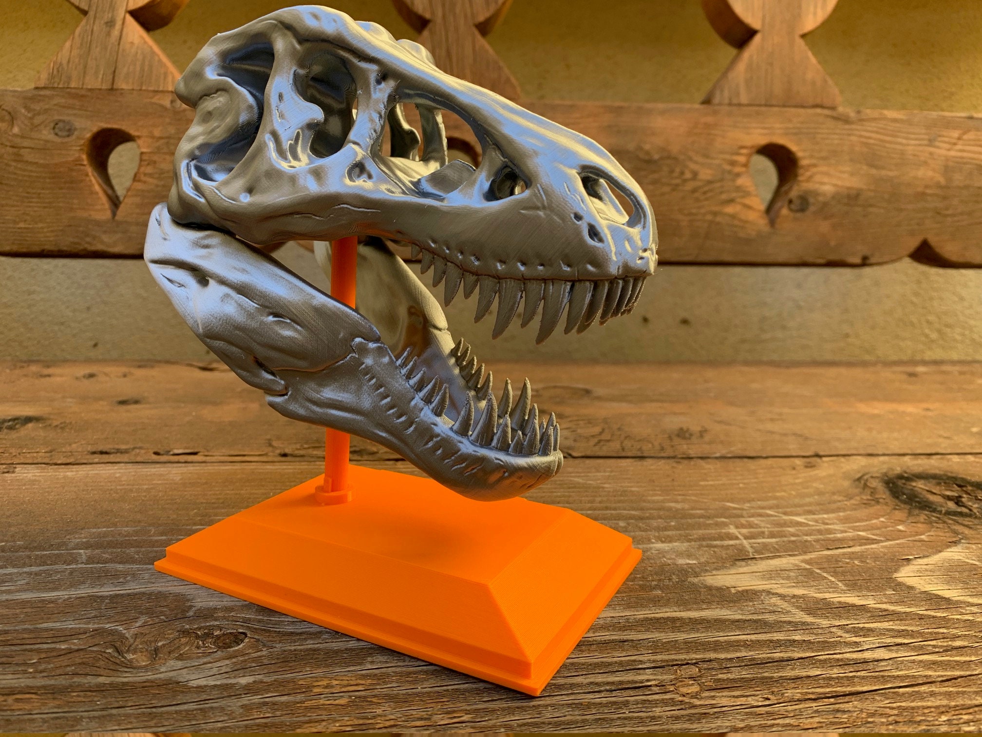 Archivo OBJ Escultura de cabeza de T Rex 2 👽・Diseño imprimible