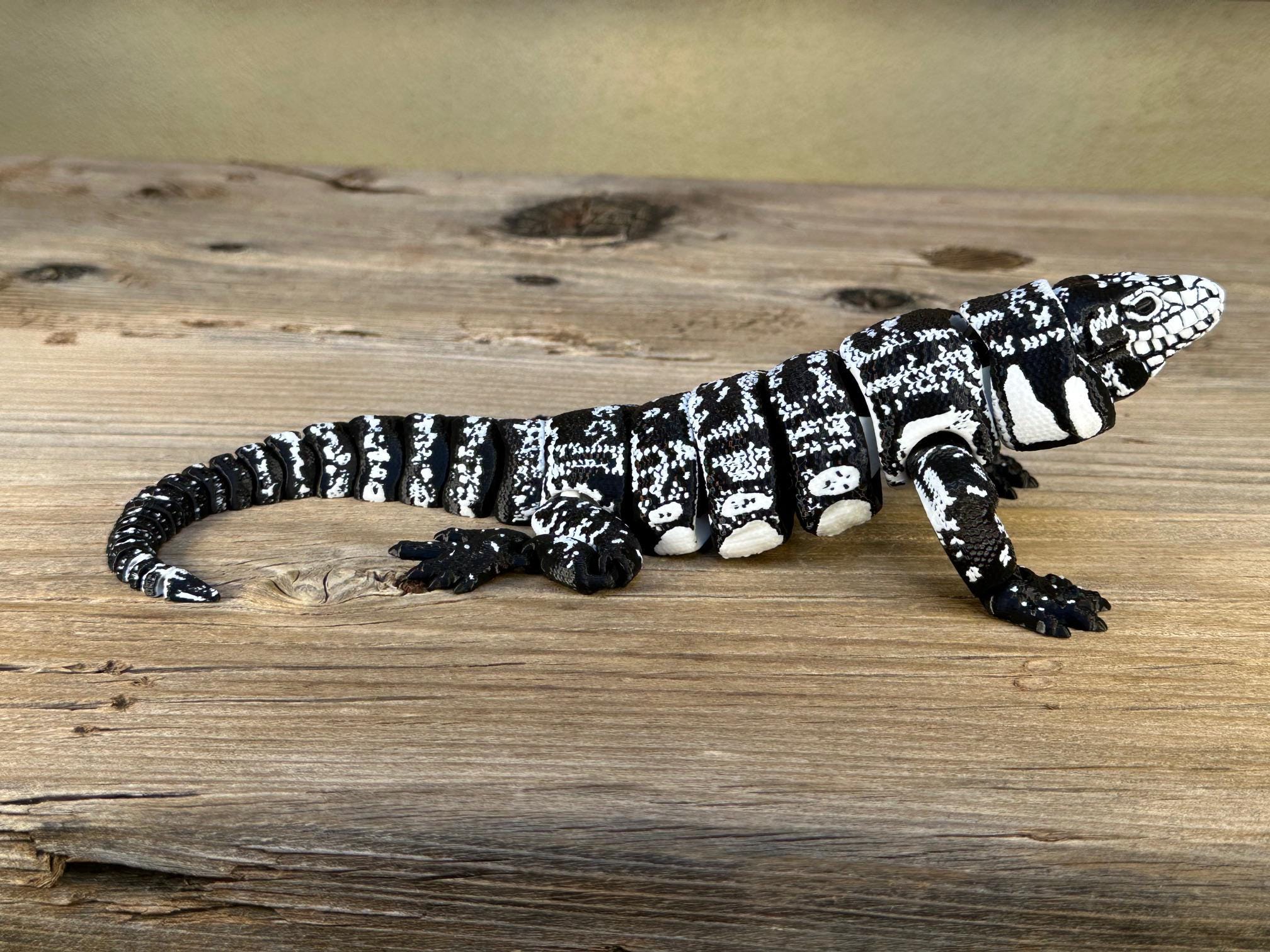 tegu 3D Printed Articulated Tegu Lizard - Etsy