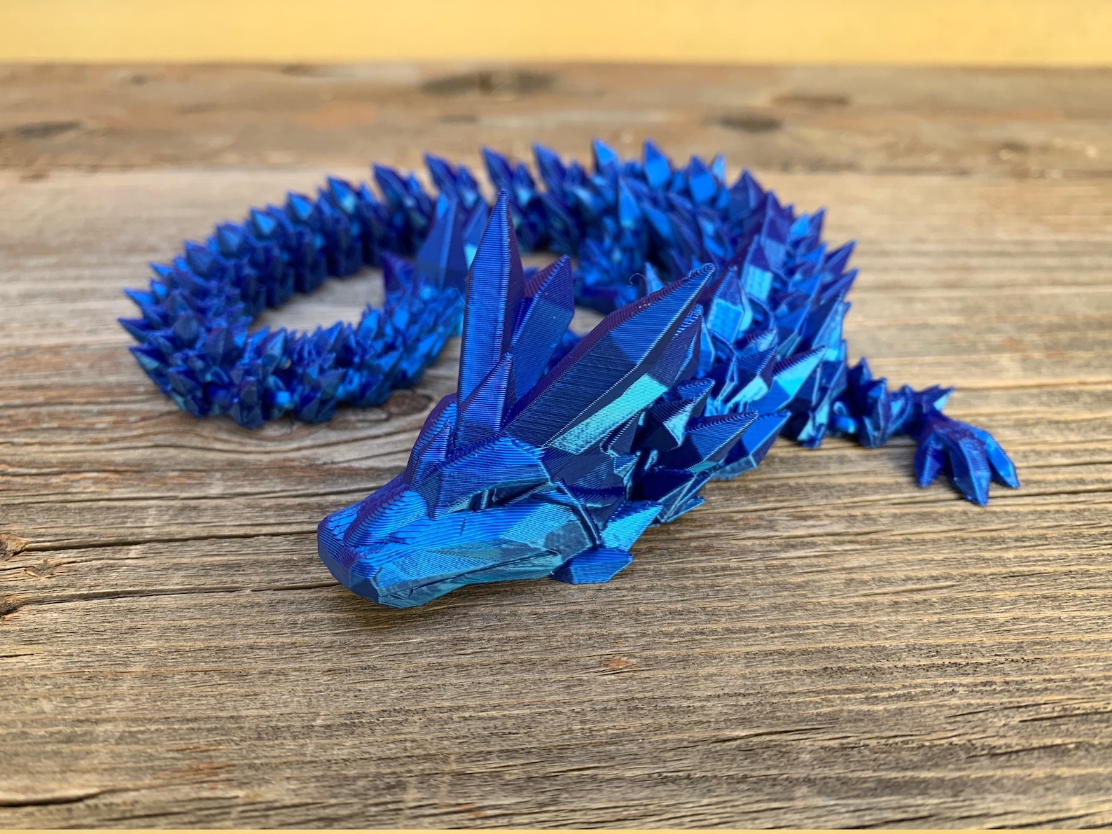3D Printed Articulated Crystal Dragon Etsy