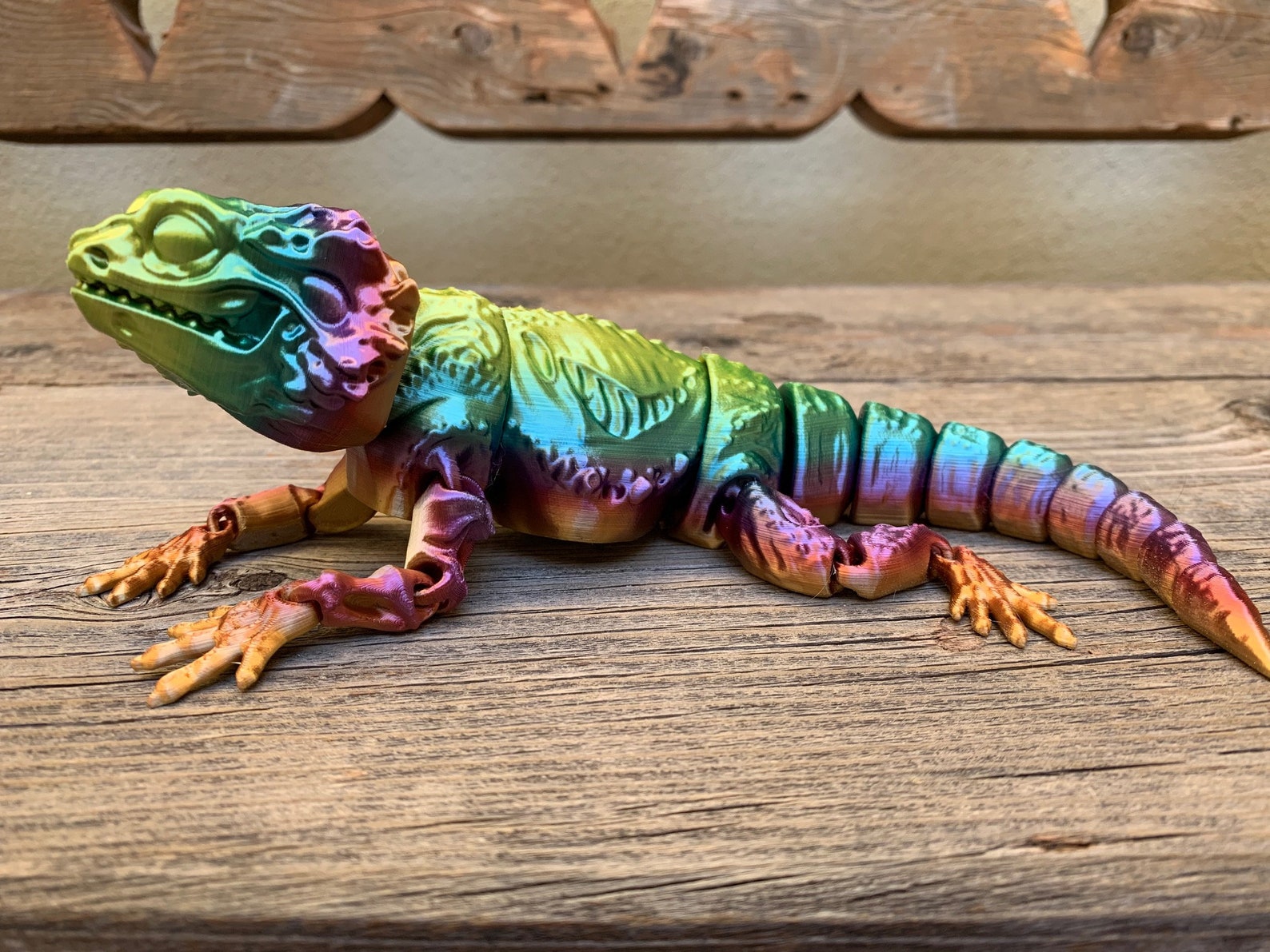 Articulated zombeardie Zombie Bearded Dragon 3d Printed Etsy