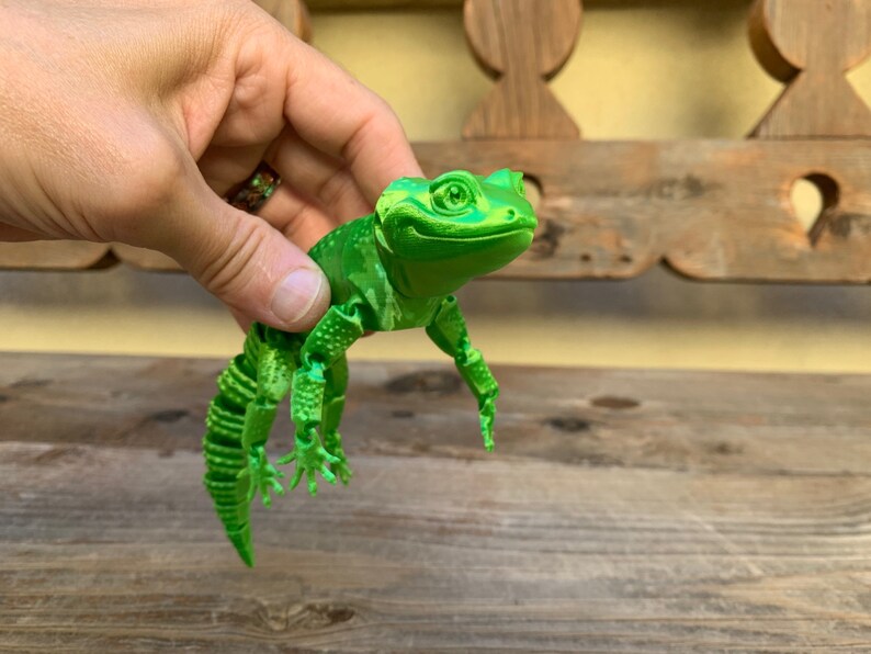 3D Printed Articulated Leopard Gecko - Etsy UK