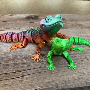 3D Printed Articulated Leopard Gecko - Etsy UK
