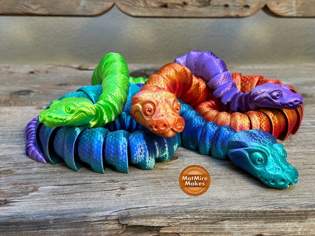 3D Printed Articulated Ball Python - Etsy