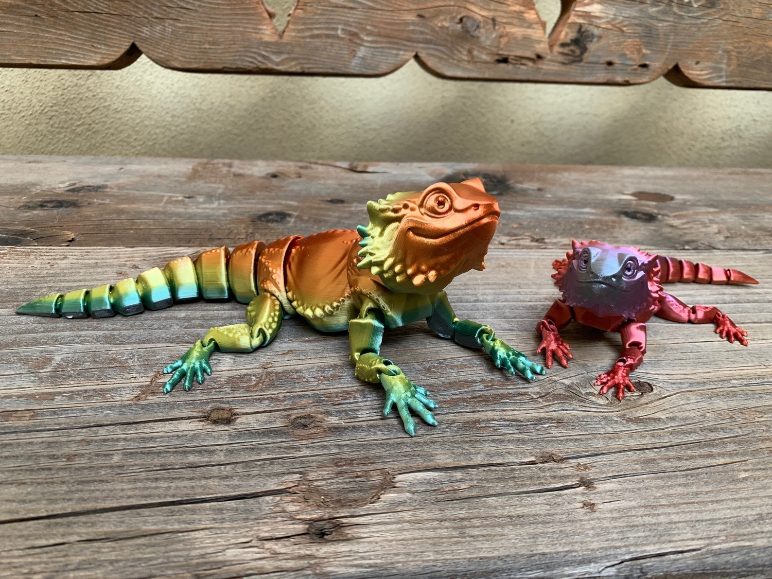 3D Printed Articulated Bearded Dragon Etsy