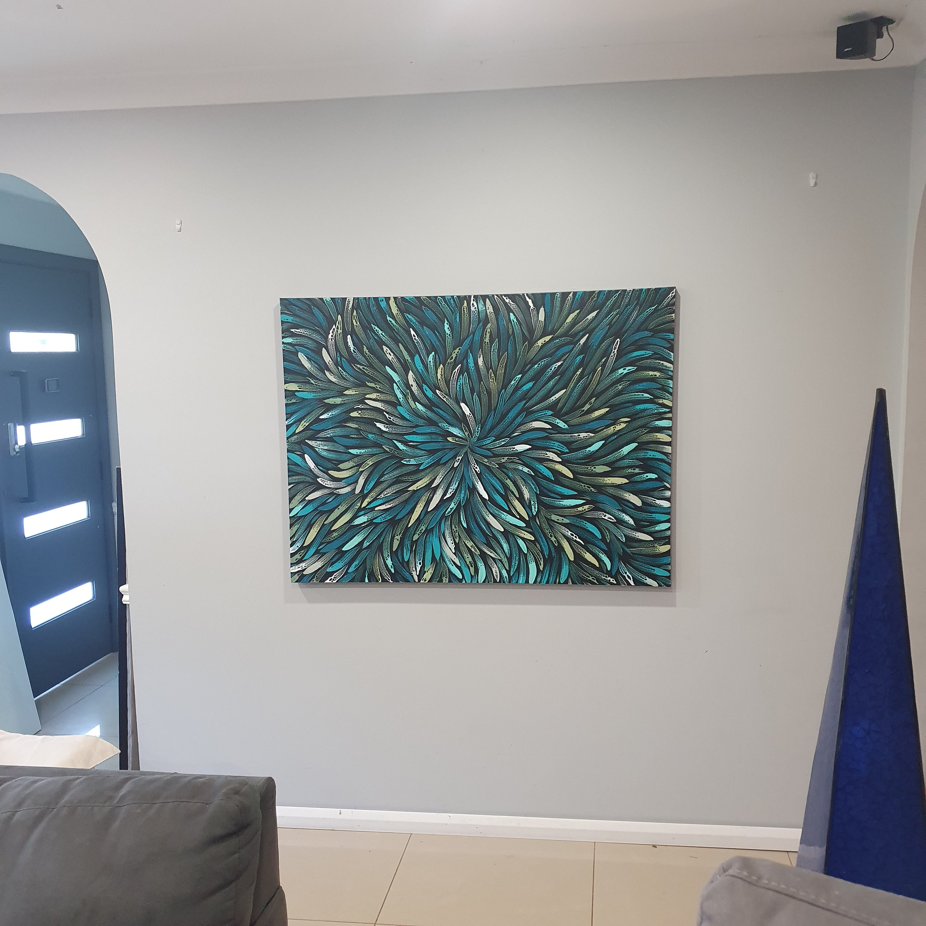 Handpainted Acrylic Wall Art Aboriginal Design Abstract Etsy