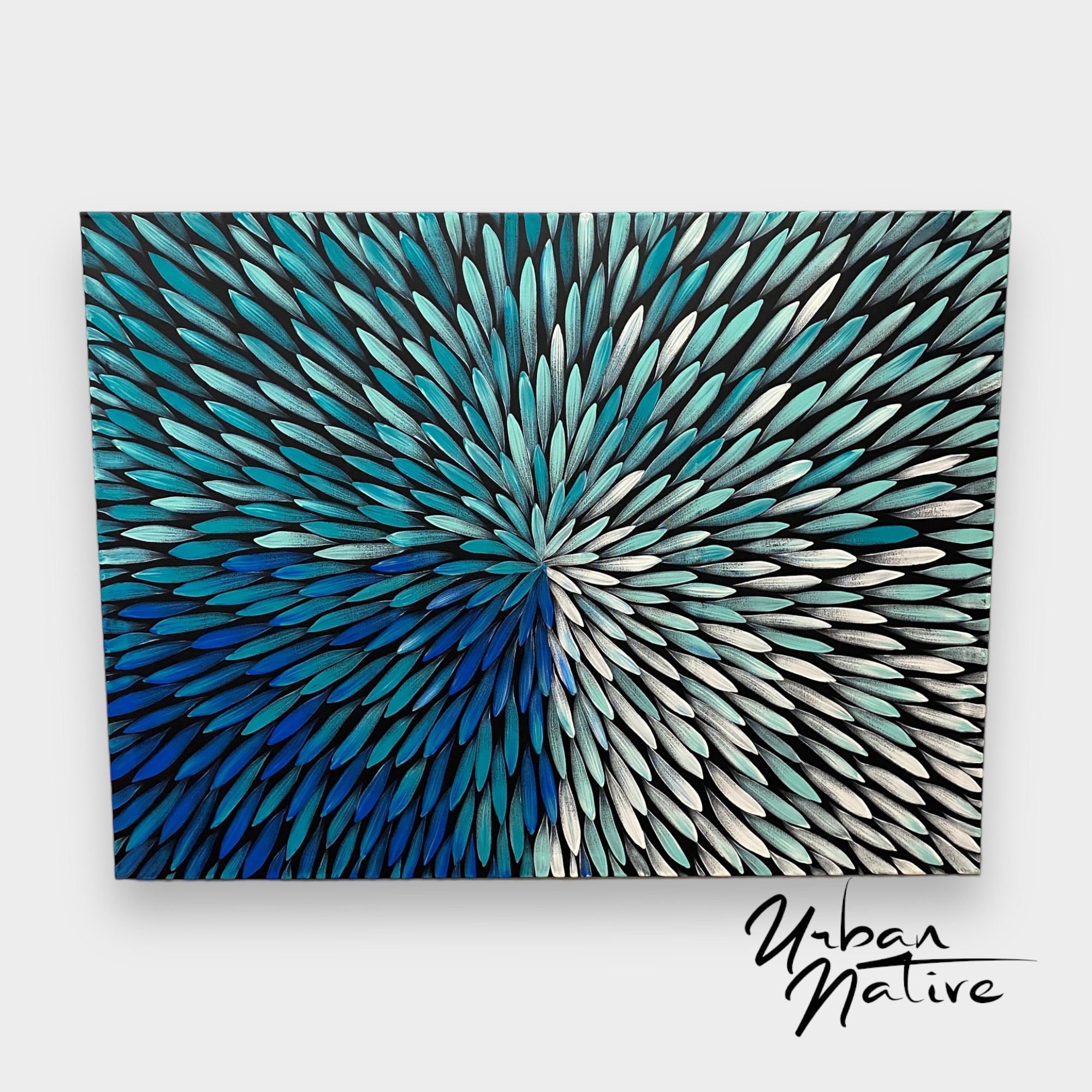 Handpainted Acrylic Wall Art Aboriginal Design Abstract Etsy Australia