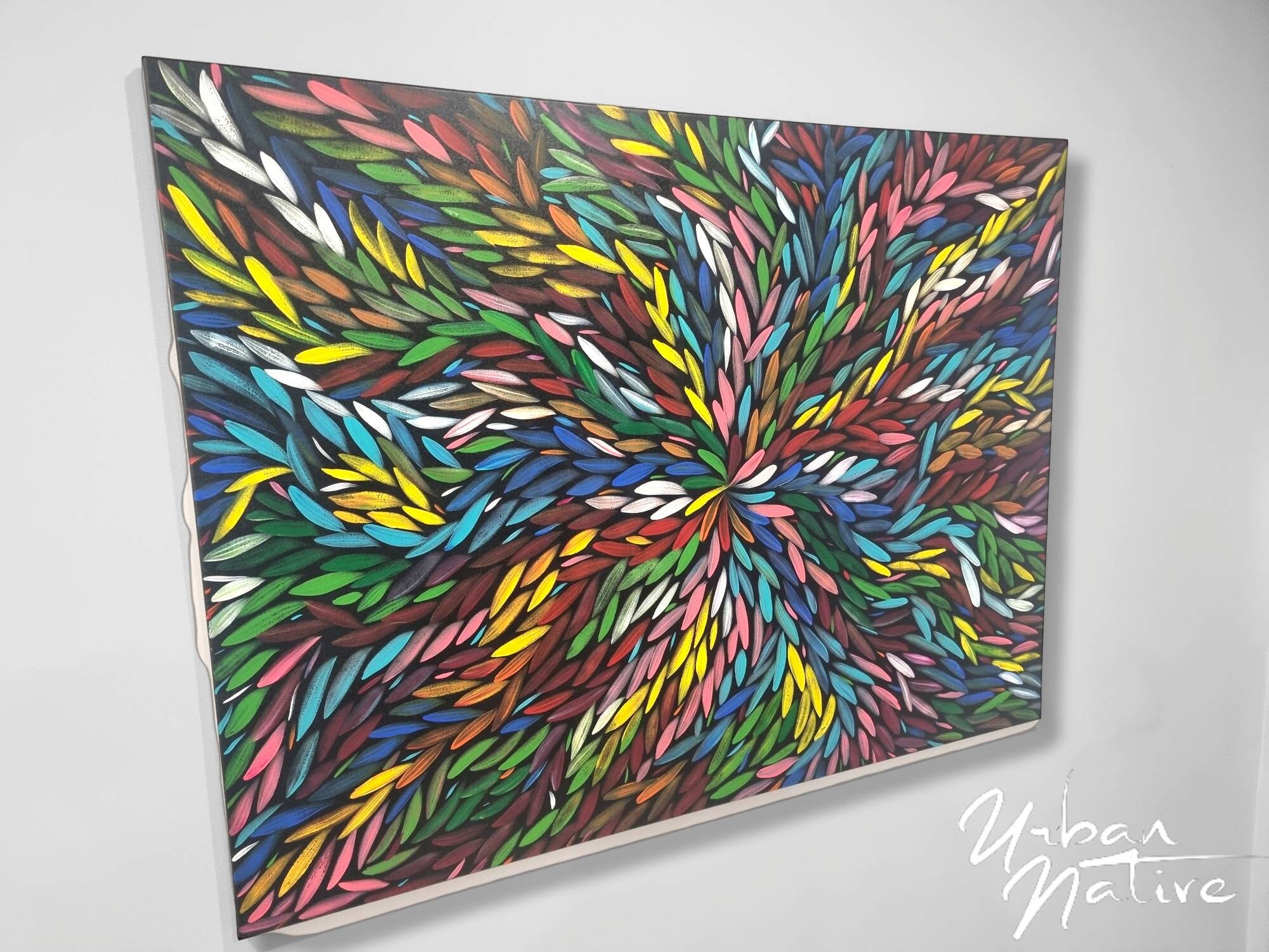Hand Painted Acrylic Wall Artaboriginal Designabstract Etsy Australia