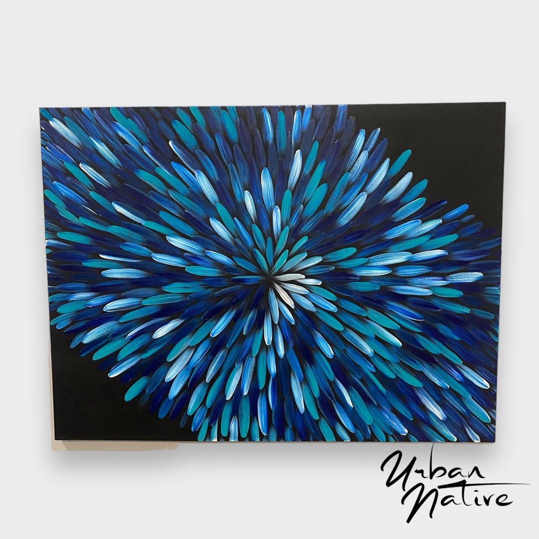 Handpainted Acrylic Wall Art Aboriginal Design Abstract Etsy Australia