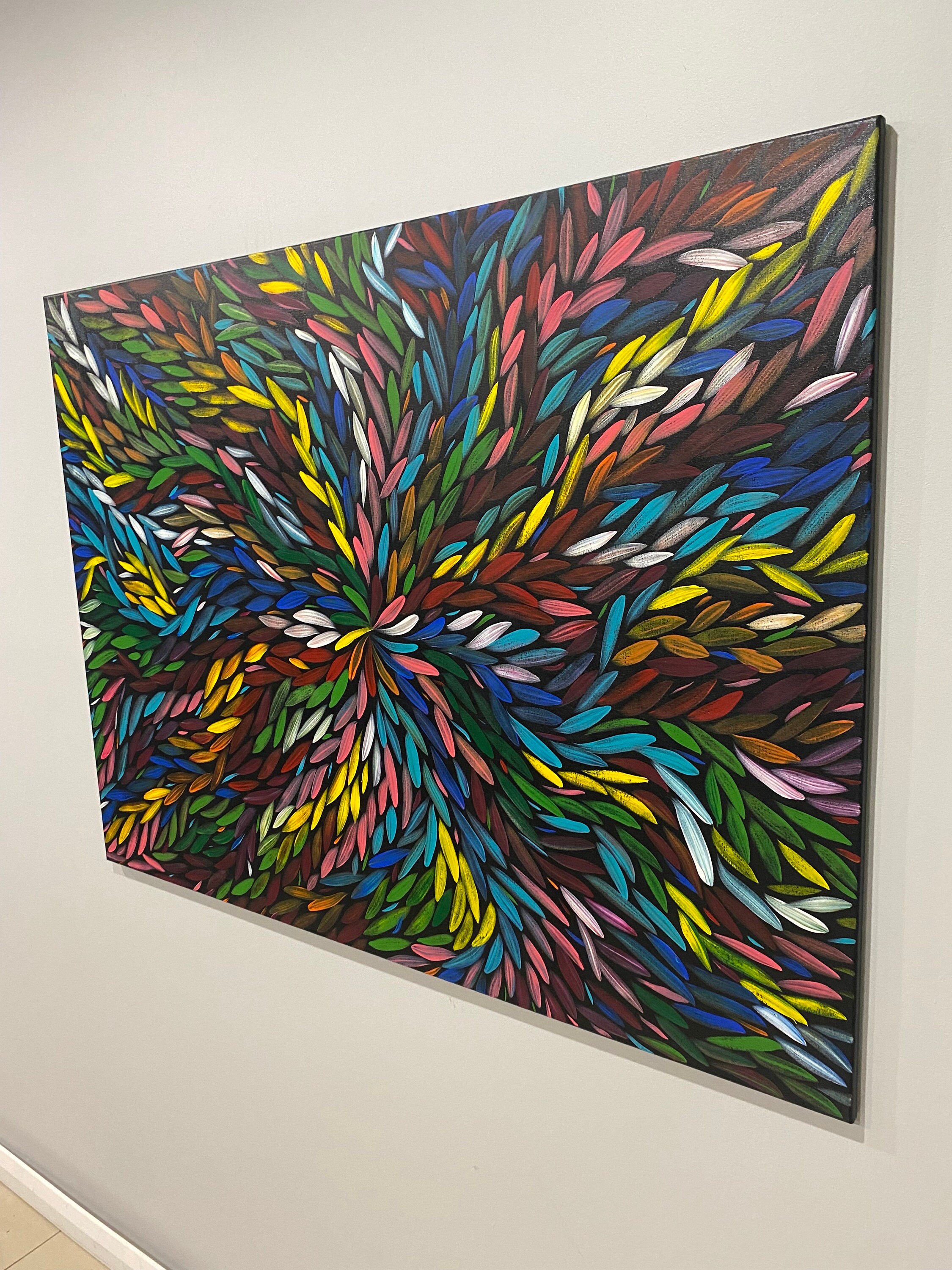 Handpainted Acrylic Wall Art Aboriginal Design Abstract Etsy Australia