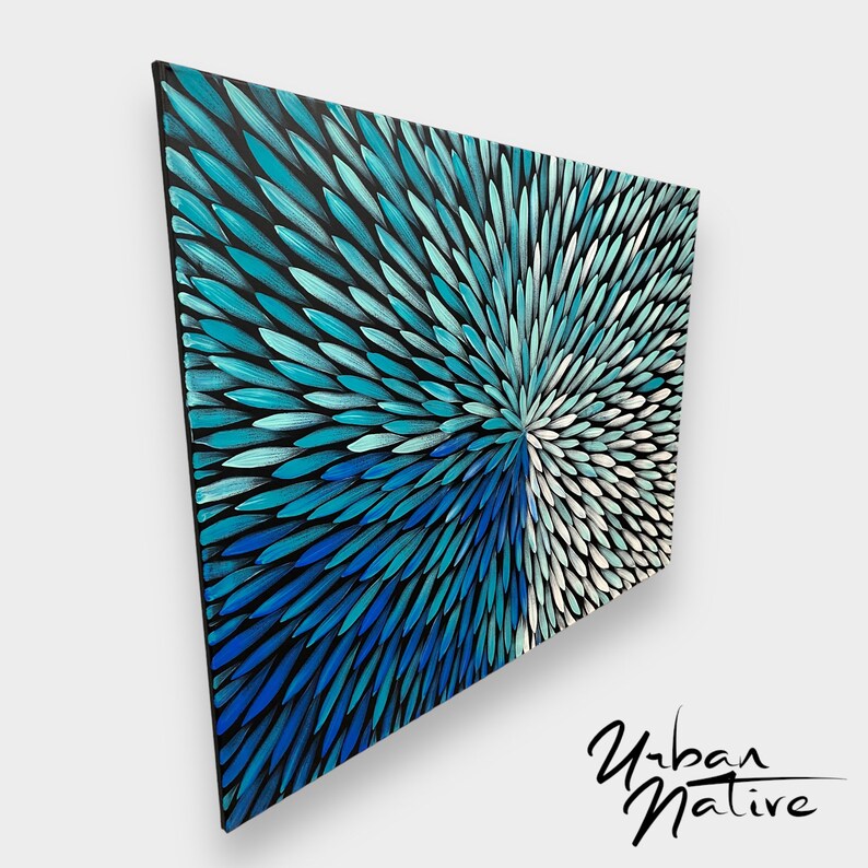 Handpainted Acrylic Wall Art Aboriginal Design Abstract Etsy Australia