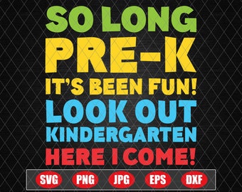 Download So Long Pre K Svg Etsy