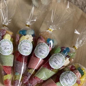 Personalized Candy Cones / Sweet Cones - Confirmation, Communion, Birthday