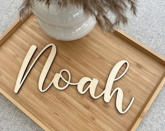 Wooden door sign | Name lettering | Name plate for children's room