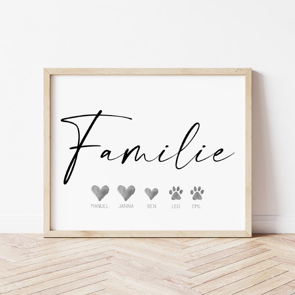 Familie, Familienposter - digitale Version