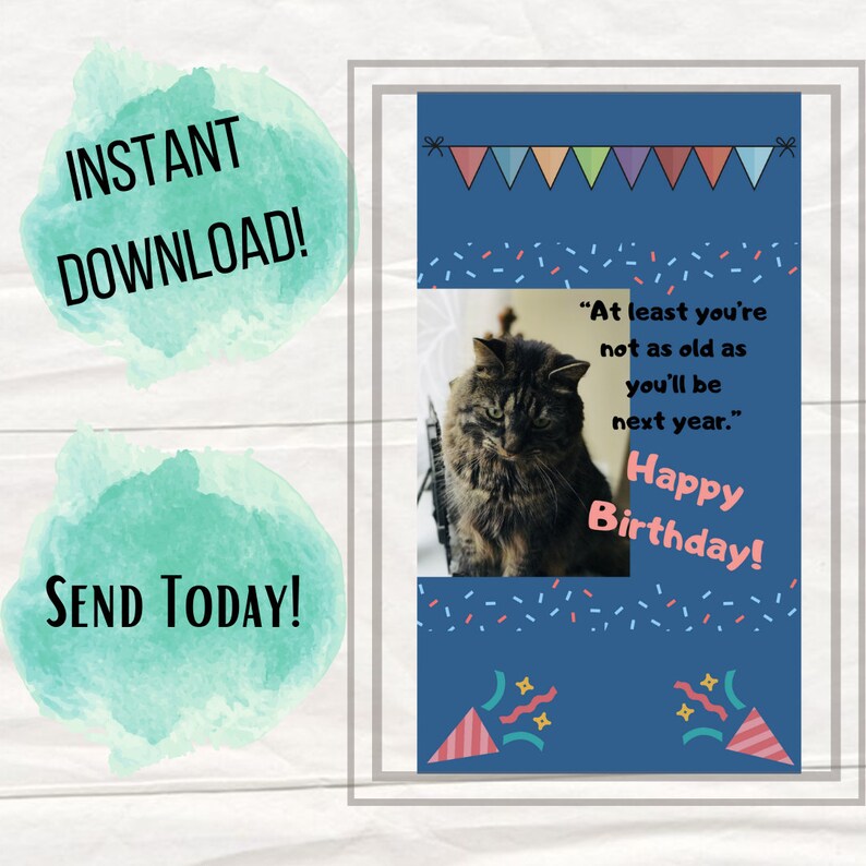 Electronic Birthday Card, Digital Birthday Card, SMS Text Phone
